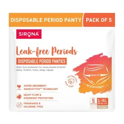 Sirona Disposable Period Panty for Girls & Women Pack of 5 