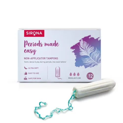 Image of Sirona Period Made Easy Non Applicator Tampon 12 Pcs