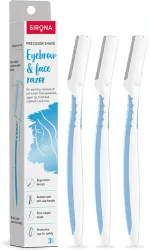 SIRONA Reusable Eyebrow & Face Razor for Women Po3