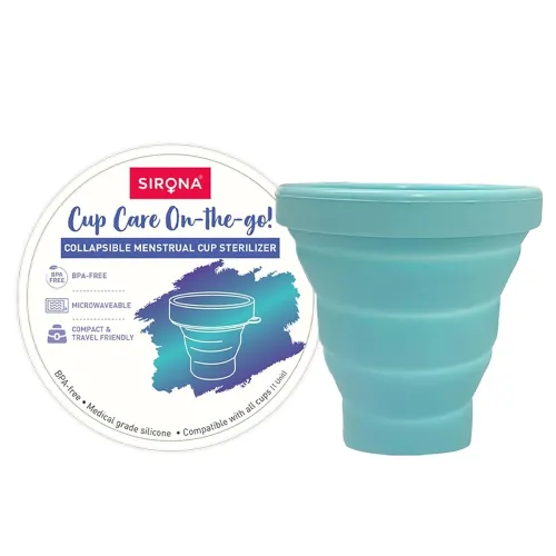 Image of Sirona Collapsible Microwave-Safe Menstrual Cup Sterilizer