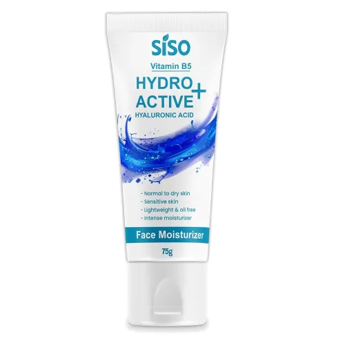 Image of Siso Hydro Active+ Face Moisturizing Cream 75g | Vitamin B5, Hyaluronic Acid, Shea Butter & Glycerin 
