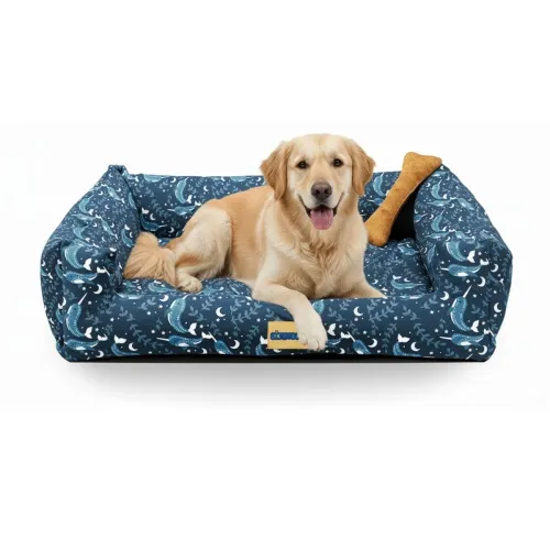 Image of SITSNOOZE XL Dog Bed (20 to 30kg) for Labrador, Golden Retriever, Husky - Orthopedic Sofa Mattress, Washable Heavy Duty 