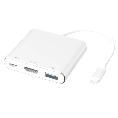 Image of SIVXNEM USB C to HDMI Adapter Thunderbolt 3 to HDMI 4K@30Hz USB3.0 60W PD USB-C Dongle USB-C Docking Station Compatible 