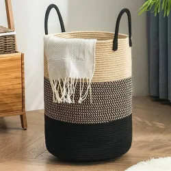 SIYA TEXTILES 72 L Multicolor Laundry Basket