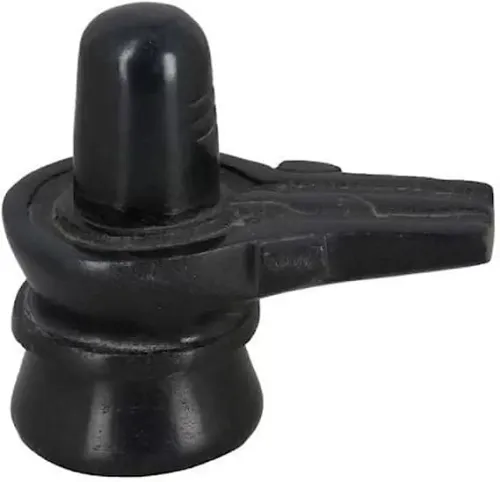 Image of Siyaram Collections Black Marble Stone Shivling Idol
