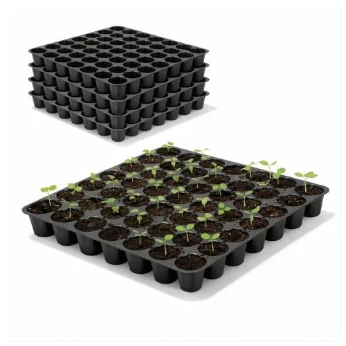 Image of SJ Organics 49 Cell Seedling Tray, Plant Propagation & Vegetable Seeds,5pcs