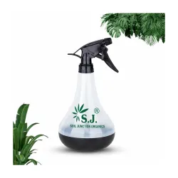 SJ Organics 770ml Spray Bottle for Plants, Compact Water Spray Bottle, Garden with Adjustable Nozzle, Leak-Proof Hand, Multi-Purpose use, Transparent Sprayer for Lawn Garden