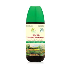 SJ Organics LIQUID Vermicompost For Plants - 450 ML | Equivalent to 5KG Vermicompost | With Measuring Cup | Fertilizers 