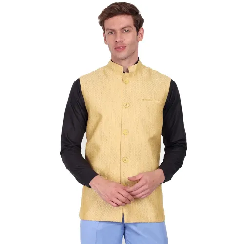 Image of SKAVIJ Men's Indian Dupion Jacket 