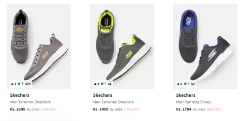 Image of Skecher & Asics Shoes up to 70% Discount