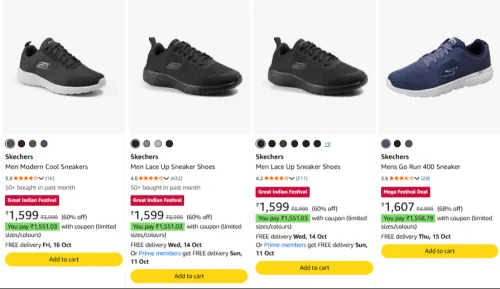 Image of Skechers at minimum 79% Discount