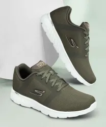 Skechers GO RUN 400 Running Shoes For Men (Olive , 9)