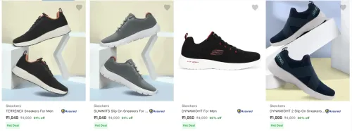 Image of Skechers Men’s Casual Shoes at minimum 60% Discount