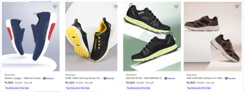 Image of Skechers Men's Footwear at minimum 70% Discount