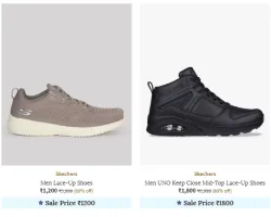 SKECHERS Mens Sneakers & Sports Shoes @ Up to 80% Discount