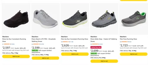 Image of Skechers Men's Sneakers upto 60% discount 