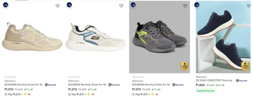 Image of Skechers Men’s Sports Shoes at minimum 67% Discount