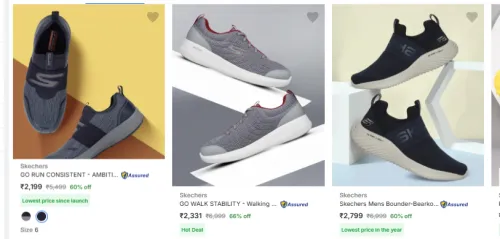 Image of Skechers Men’s Sports Shoes Minimum 60% Discount