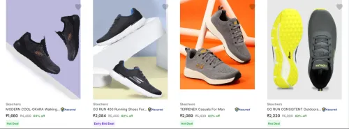 Image of Skechers Men’s Sports Shoes at minimum 60% Discount