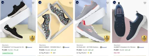 Image of Skechers Women Shoes at minimum 60% Discount
