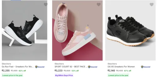 Image of Skechers Women Shoes Minimum 50% Discount