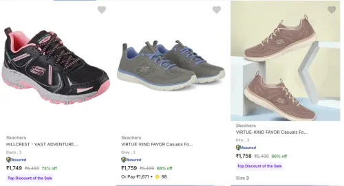 Image of Skechers Women's Casual Shoes upto 73% Discount