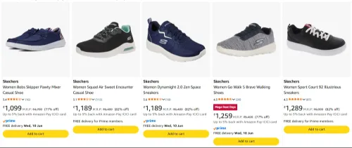 Image of Skechers Women's Shoes upto 82% Discount