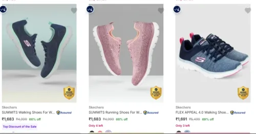 Image of Skechers Women's Sports Shoes at minimum 69% Discount