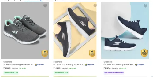 Image of Skechers Women's Sports Shoes at minimum 56% Discount