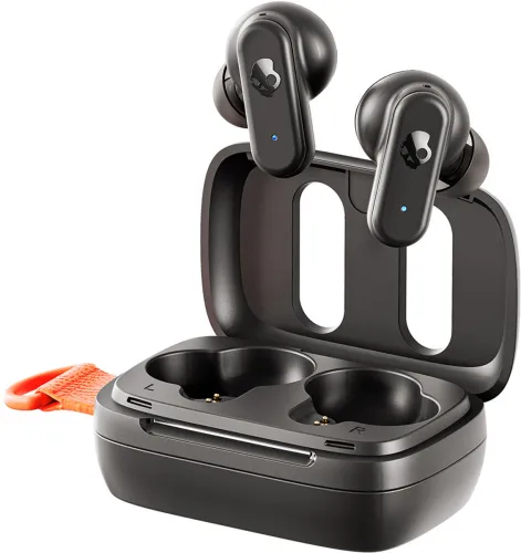 Image of Skullcandy Dime 3 TWS 3 Preset EQ Modes,Dual Pairing, Stay-Aware Mode, 20Hr Playtime+Rapid Bluetooth Headset (True Black
