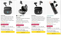 Skullcandy Earbuds at minimum 80% Discount