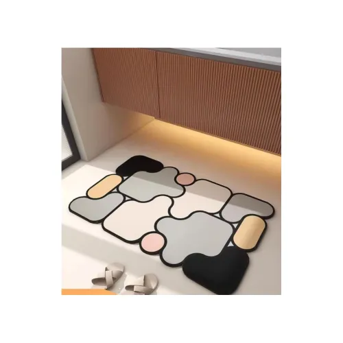 Image of SKVM Memory Foam Water Absorbent Rectangular Shape Mat for Bathroom Kitchen