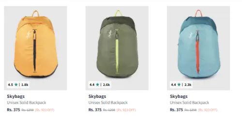 Image of Sky bags@ starting at Just ₹375