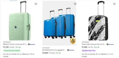 Image of Skybags at minimum 70% Discount