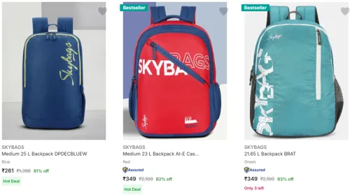 Image of Skybags Backpacks at Minimum 72% Discount