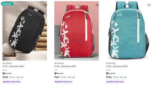 Image of Skybags Backpacks starting at ₹399