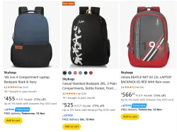 Skybags Backpacks upto 75% Discount