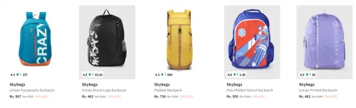 Image of Skybags Backpacks upto 79% Discount