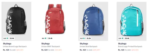 Image of Skybags Backpacks upto 80% Discount