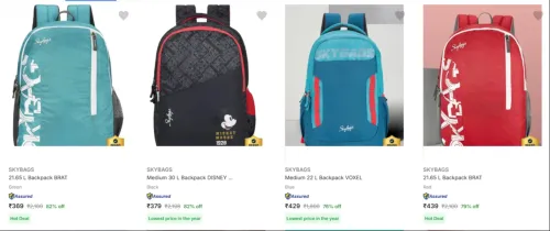 Image of Skybags Backpacks upto 82% Discount