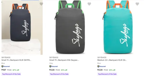 Image of Skybags Bags & Backpacks Starting @ ₹197