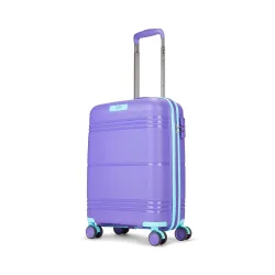 Skybags Cabin Paratrip Hard Luggage (55 cm) | Polypropylene Luggage Trolley with 8 Spinner Wheels| Purple Oppulence | Un