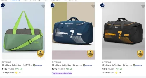Image of SKYBAGS Duffel Bags at minimum 77% Discount