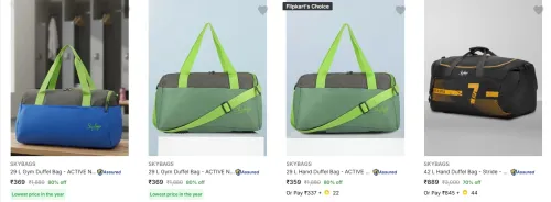 Image of Skybags Duffel Bags starting at ₹369