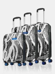 SKYBAGS Hard Body Set of 3 Luggage 8 Wheels - Stroke 3P Set of 3 (Small 55cm | Medium 67cm | Large 77cm)