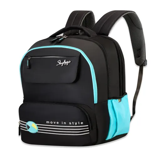 Image of Skybags Kids Striped Backpack With Rain Cover