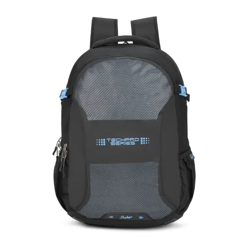 Image of Skybags Laptop Backpack 32L With Rain Cover, 3 Spacious Compartments, Front Access Pocket & Gadget Pocket | Black | Netw