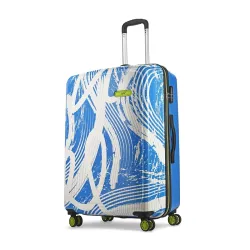 Skybags Large ABS Stroke Size Hardshell Luggage (75 Cm) | Printed Luggage 4 Wheel Inline Trolley Bag with 8 Wheels and i