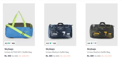 Image of Skybags Luggage Starting @ ₹440