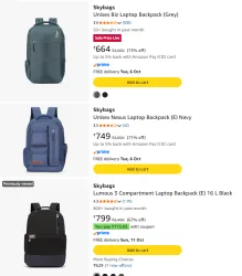 Skybags Lumous Laptop Backpack Upto 73% Discount